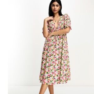 ASOS Design Floral Midi Dress